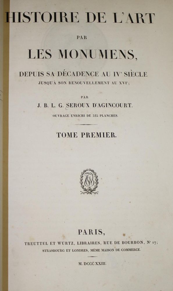 Große Abbildung Nr.1: 135-1045 Seroux d'Agincourt,J.B.L.G.: (Kunstwissenschaft)