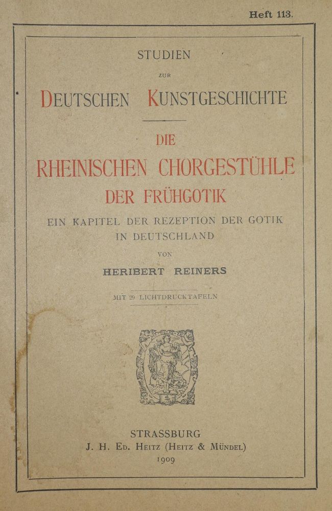 Große Abbildung Nr.1: 135-1046 Studien zur Deutschen Kunstgeschichte.: (Kunstwissenschaft)