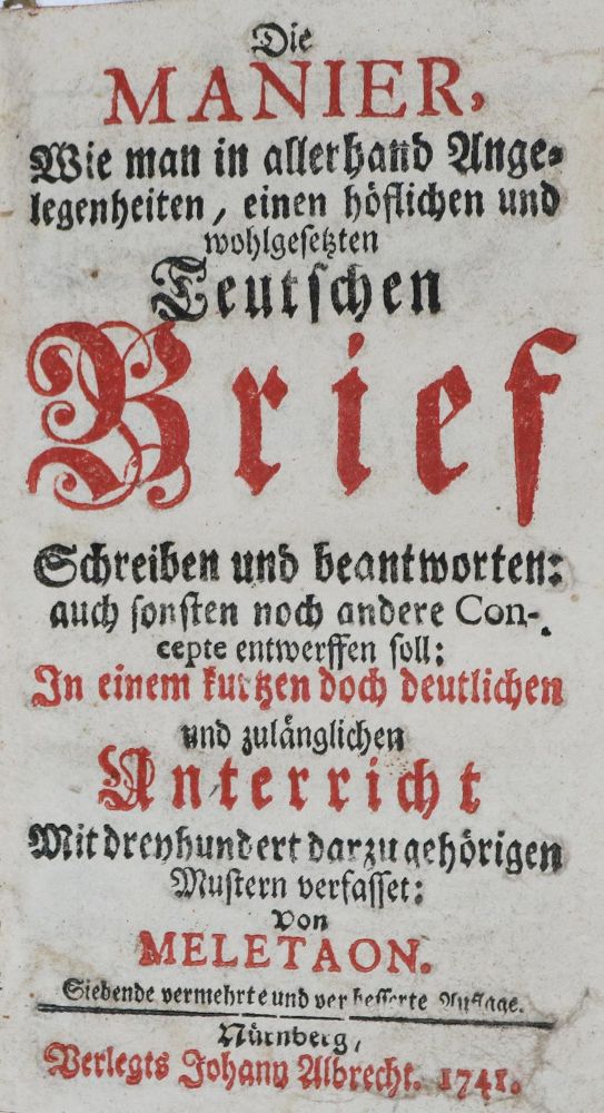 Große Abbildung Nr.1: 135-1065 Meletaon (d.i. J.L.Rost).: (Briefsteller)