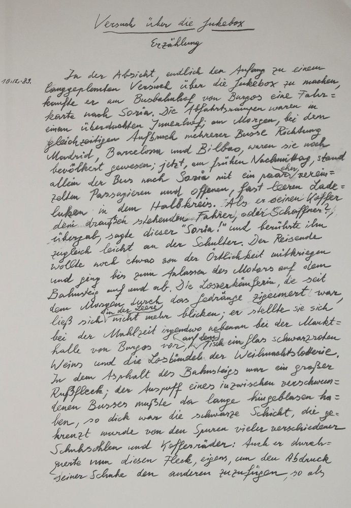 Große Abbildung Nr.1: 135-1084 Handke,P.: (Faksimile)