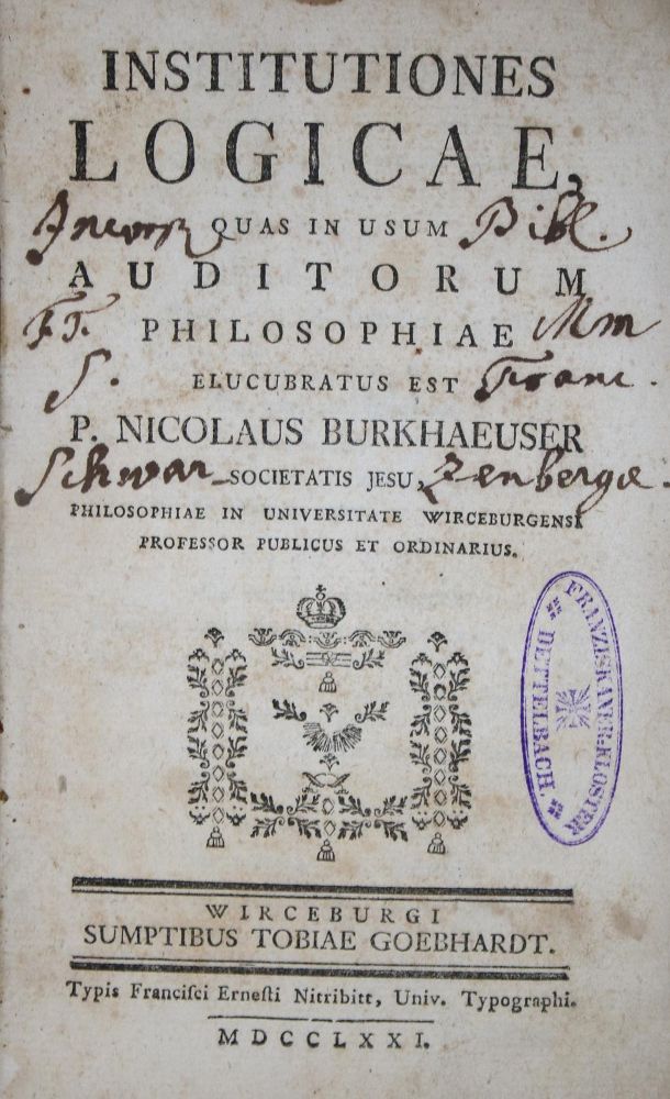 Große Abbildung Nr.1: 135-109 Burkhäuser,N.: (Alte Drucke, Handschriften und Theologie)