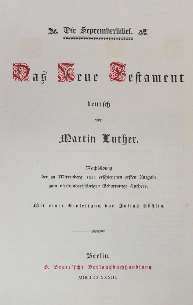 Große Abbildung Nr.1: 135-1091 Neue Testament, Das.: (Faksimile)