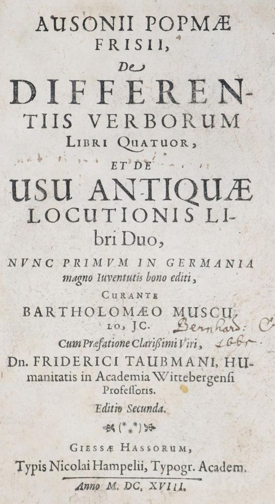 Große Abbildung Nr.1: 135-1125 Popma,A.: (Lexika - Wörterbücher - Sprachwissenschaften)
