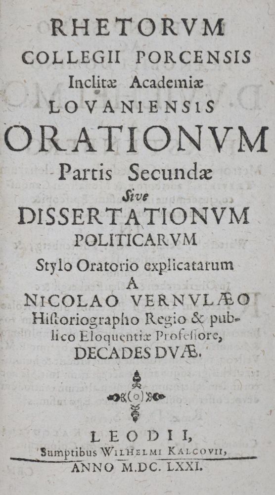 Große Abbildung Nr.1: 135-1136 Vernulaeus,N.: (Lexika - Wörterbücher - Sprachwissenschaften)