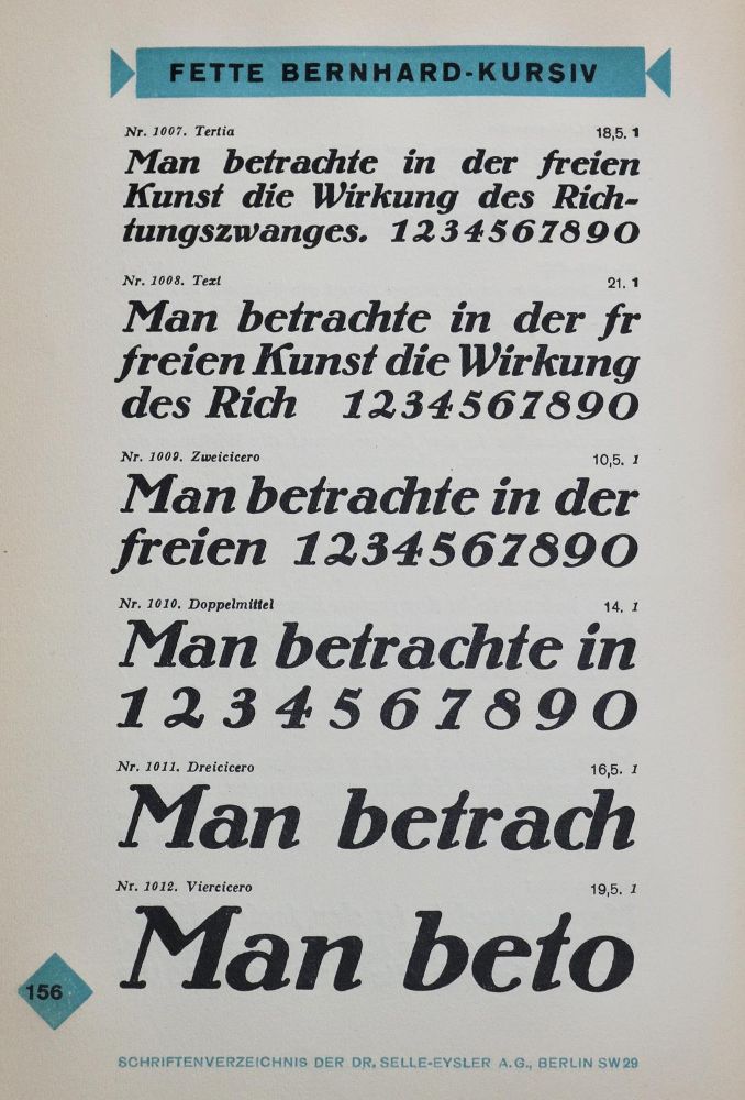 Große Abbildung Nr.1: 135-1150 Selle-Eysler A.G.: (Typographie und Kalligraphie)