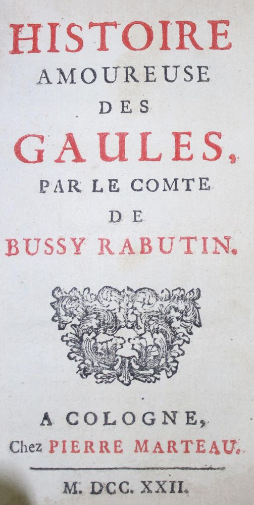 Große Abbildung Nr.1: 135-1170 Rabutin,(R.)de.: (Erotika - Galantes)