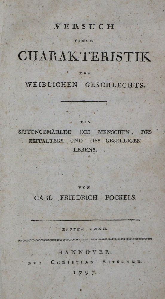 Große Abbildung Nr.2: 135-1186 Pockels,C.F.: (Kultur- und Sittengeschichte)