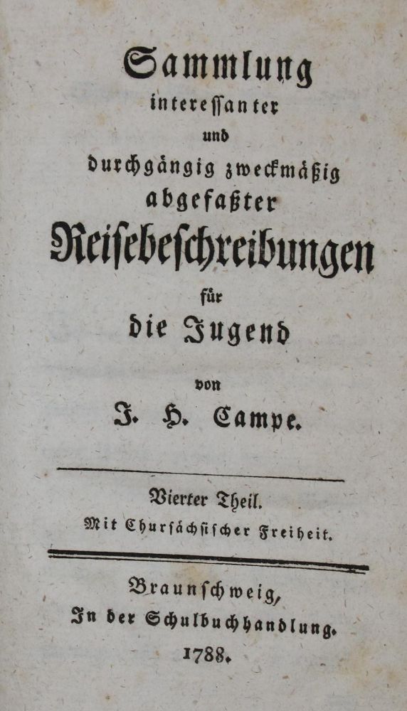 Große Abbildung Nr.1: 135-1193 Campe,J.H. (Hrsg.).: (Amerika)