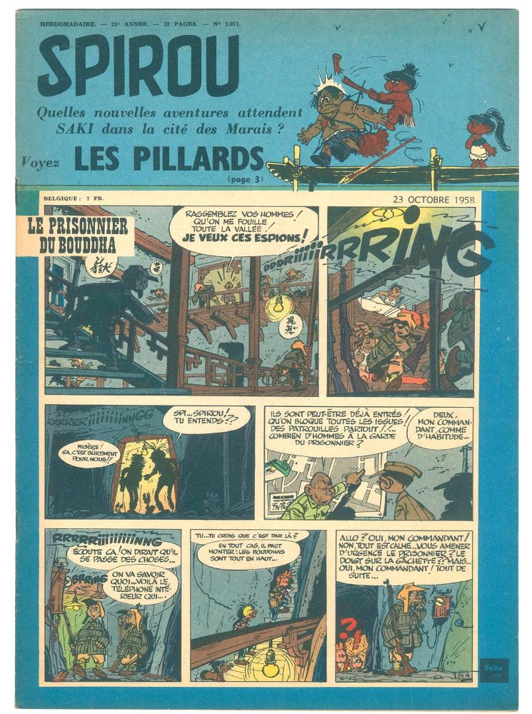 Große Abbildung Nr.1: 135-1201 Spirou.: (Comic, Schlümpfe)