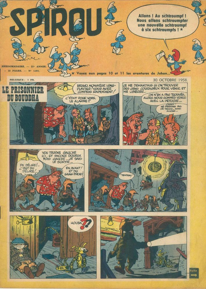 Große Abbildung Nr.6: 135-1201 Spirou.: (Comic, Schlümpfe)