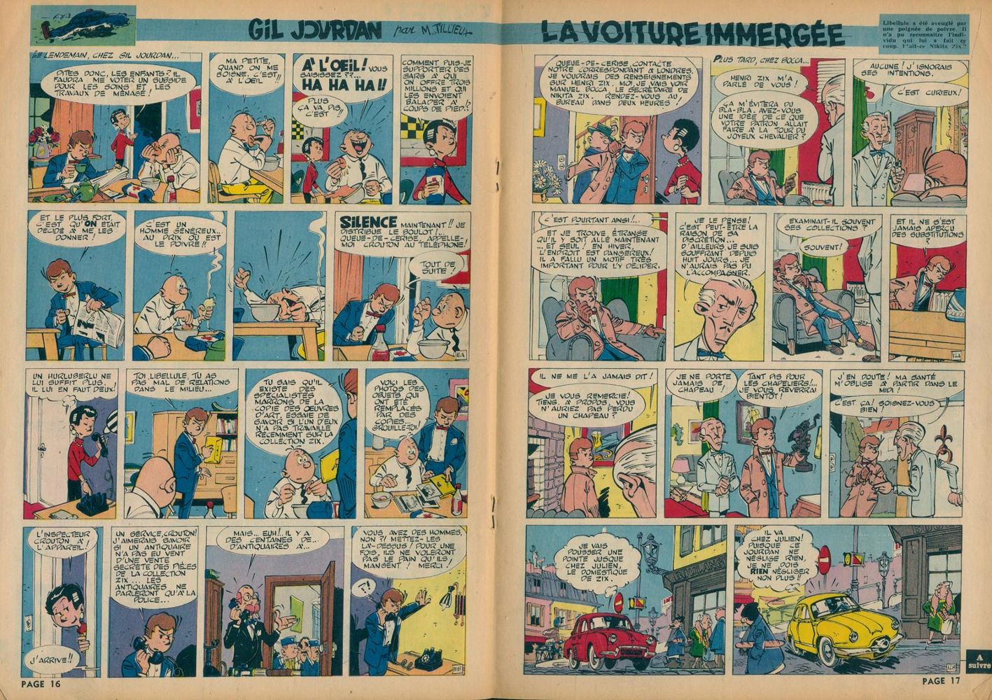 Große Abbildung Nr.9: 135-1201 Spirou.: (Comic, Schlümpfe)