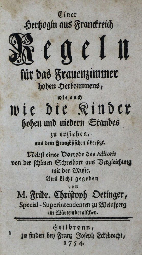 Große Abbildung Nr.1: 135-1245 (Liancourt, Jeanne de Schomberg de u.a.).: (Pädagogik)