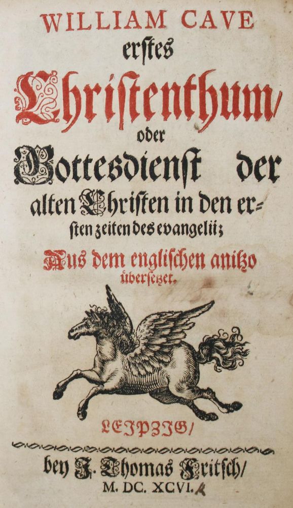 Große Abbildung Nr.1: 135-129 Cave,W.: (Alte Drucke, Handschriften und Theologie)