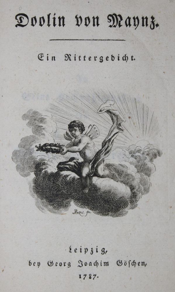 Große Abbildung Nr.1: 135-1293 (Alxinger,J.B.v.).: (Literatur und illustrierte Bücher bis 19.Jahrhundert)