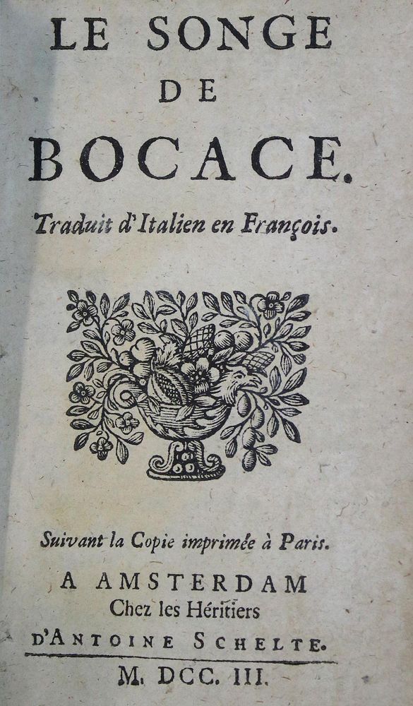Große Abbildung Nr.1: 135-1305 Boccacchio,(G.).: (Literatur und illustrierte Bücher bis 19.Jahrhundert)