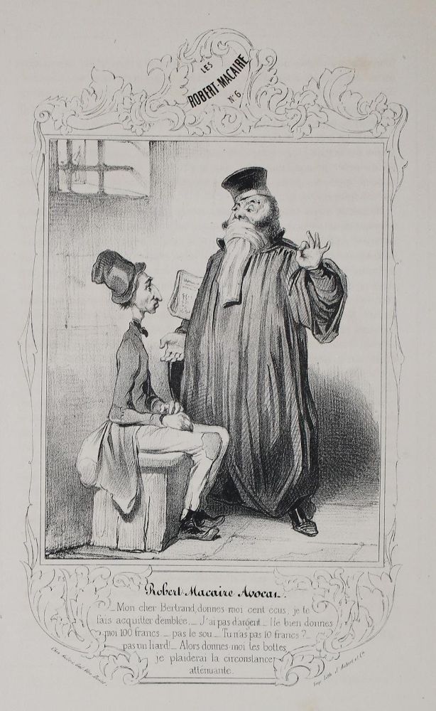 Große Abbildung Nr.1: 135-1324 Daumier,H.: (Literatur und illustrierte Bücher bis 19.Jahrhundert)