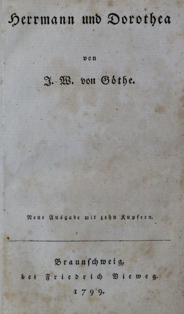 Große Abbildung Nr.2: 135-1355 (Goethe,J.W.v.).: (Literatur und illustrierte Bücher bis 19.Jahrhundert)