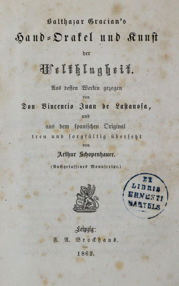 Große Abbildung Nr.1: 135-1365 Gracian,B.: (Literatur und illustrierte Bücher bis 19.Jahrhundert)