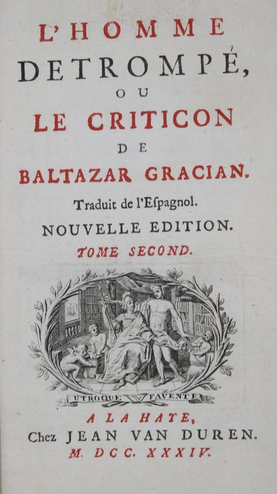 Große Abbildung Nr.1: 135-1366 Gracian,B.: (Literatur und illustrierte Bücher bis 19.Jahrhundert)