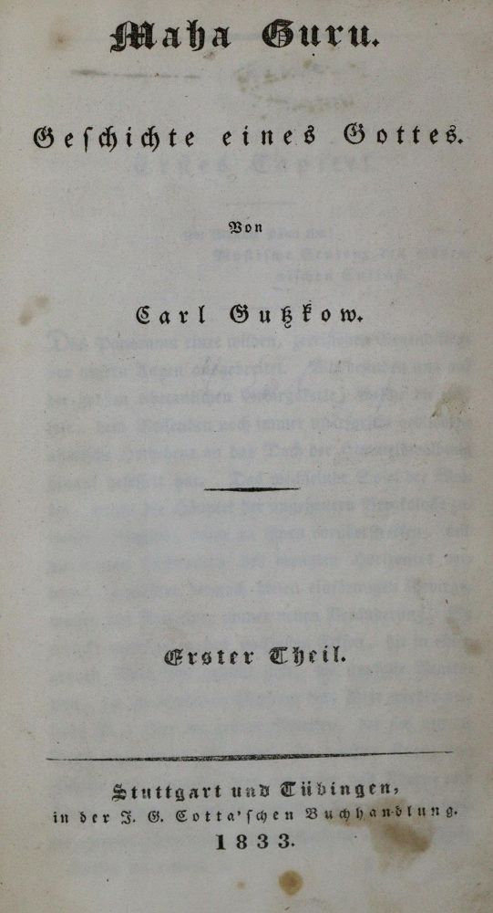 Große Abbildung Nr.1: 135-1371 Gutzkow,K.: (Literatur und illustrierte Bücher bis 19.Jahrhundert)