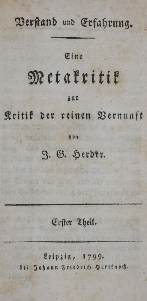 Große Abbildung Nr.1: 135-1375 Herder,J.G.: (Literatur und illustrierte Bücher bis 19.Jahrhundert)