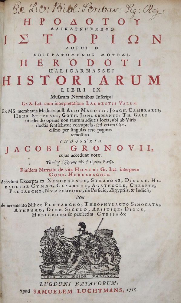 Große Abbildung Nr.1: 135-1377 Herodotus,: (Literatur und illustrierte Bücher bis 19.Jahrhundert)