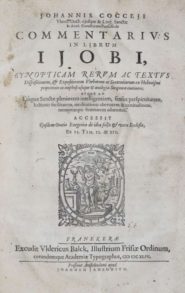Große Abbildung Nr.1: 135-139 Coccejus,J.: (Alte Drucke, Handschriften und Theologie)