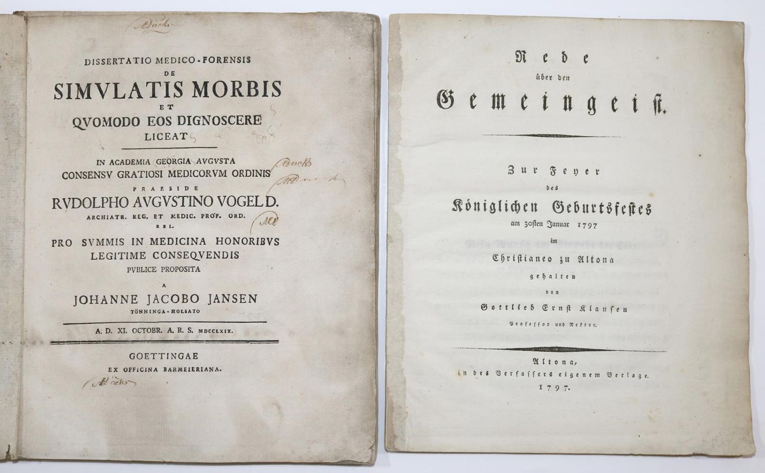 Große Abbildung Nr.1: 135-1393 Klausen,G.E.: (Literatur und illustrierte Bücher bis 19.Jahrhundert)
