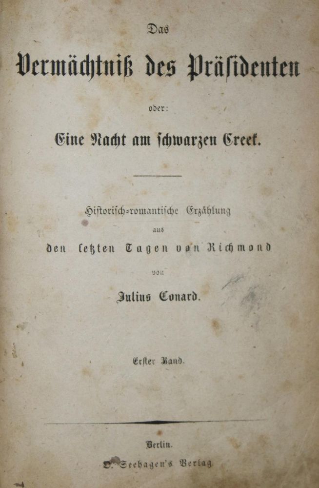 Große Abbildung Nr.1: 135-1395 Conard,J.: (Kolportage)