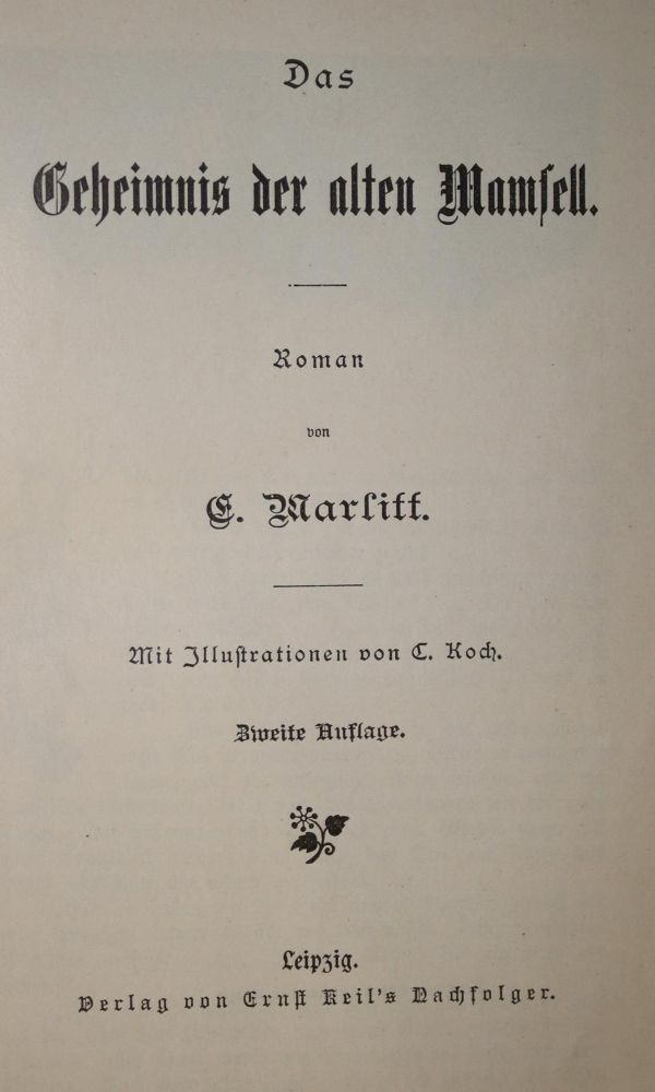 Große Abbildung Nr.1: 135-1408 Marlitt,E.: (Literatur und illustrierte Bücher bis 19.Jahrhundert)