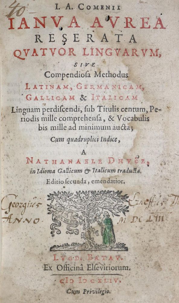 Große Abbildung Nr.1: 135-143 Comenius,J.A.: (Alte Drucke, Handschriften und Theologie)