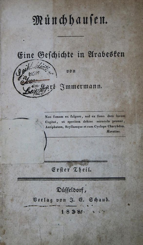Große Abbildung Nr.1: 135-1442 Immermann,K.: (Münchhausen)