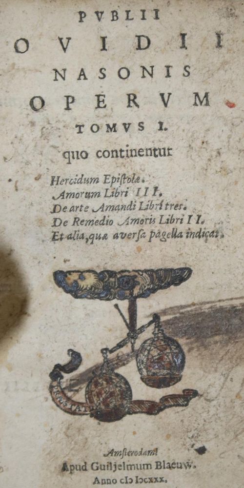 Große Abbildung Nr.1: 135-1446 Ovidius,N.P.: (Literatur und illustrierte Bücher bis 19.Jahrhundert)