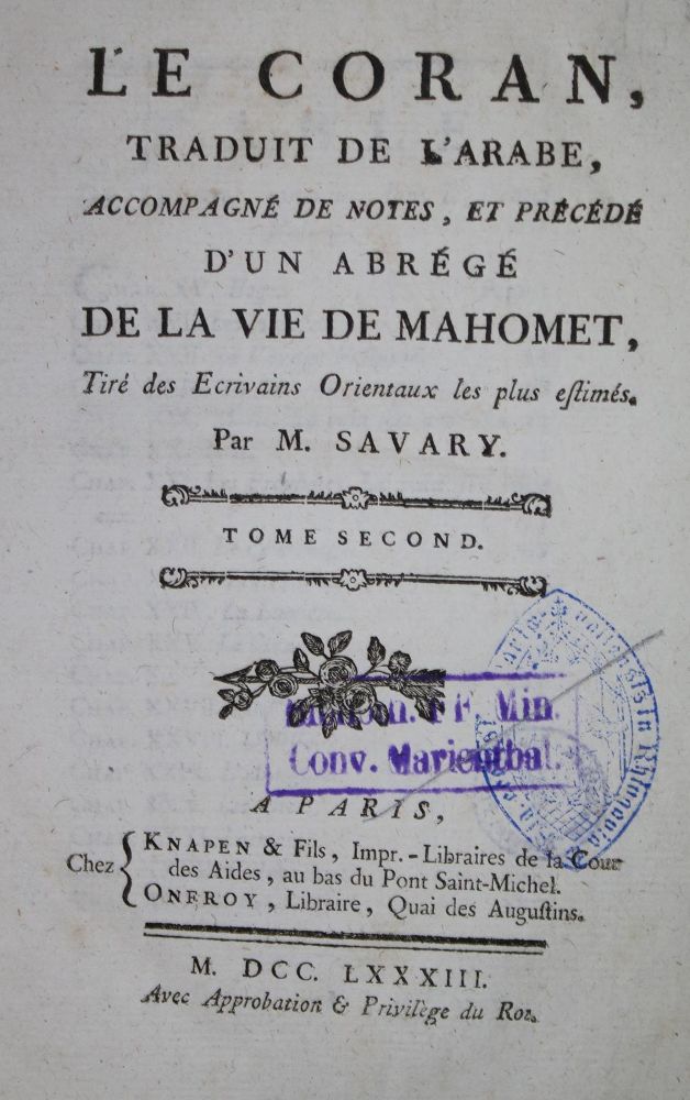 Große Abbildung Nr.1: 135-146 Coran, Le,: (Alte Drucke, Handschriften und Theologie)