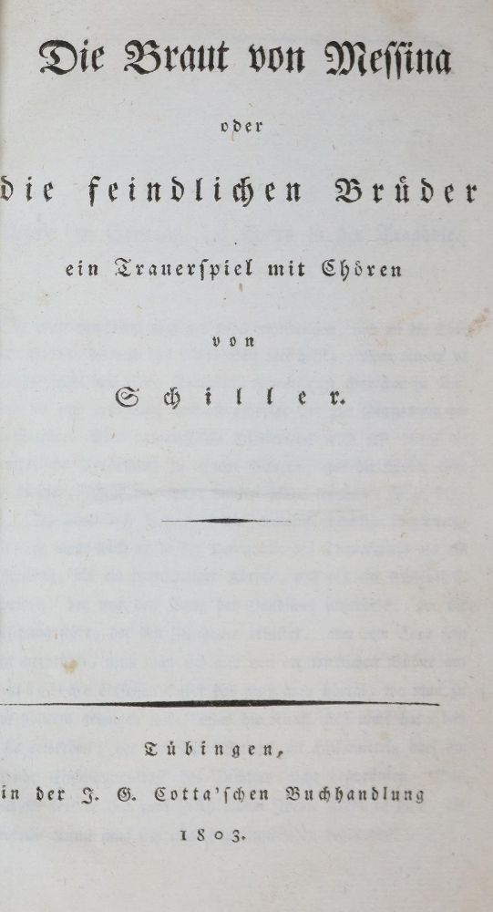 Große Abbildung Nr.1: 135-1470 Schiller,(F.)v.: (Literatur und illustrierte Bücher bis 19.Jahrhundert)