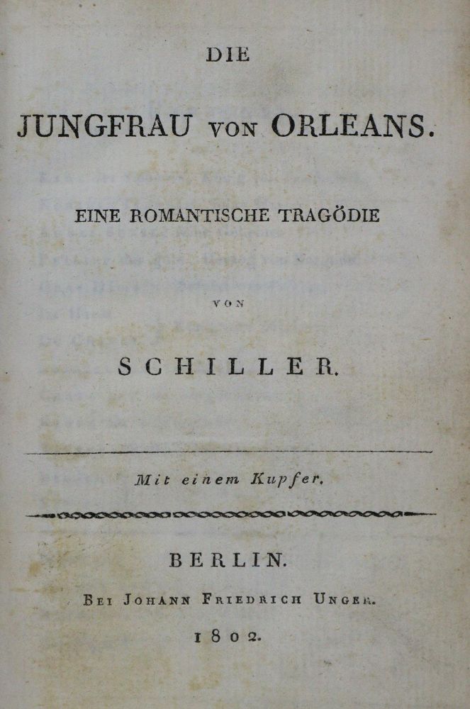 Große Abbildung Nr.2: 135-1471 Schiller,(F.)v.: (Literatur und illustrierte Bücher bis 19.Jahrhundert)