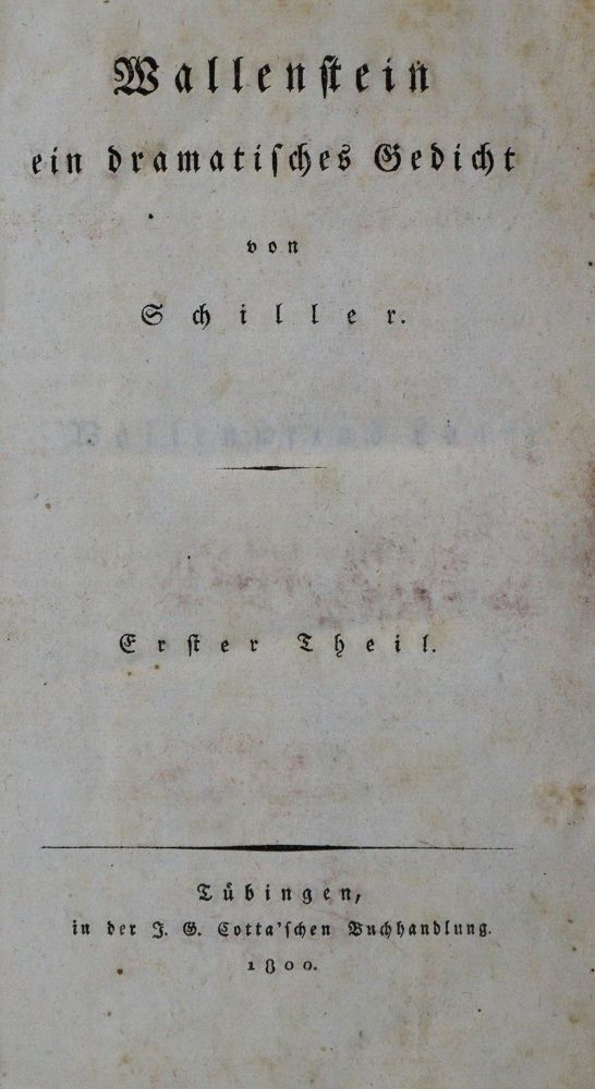 Große Abbildung Nr.1: 135-1473 Schiller,F.v.: (Literatur und illustrierte Bücher bis 19.Jahrhundert)