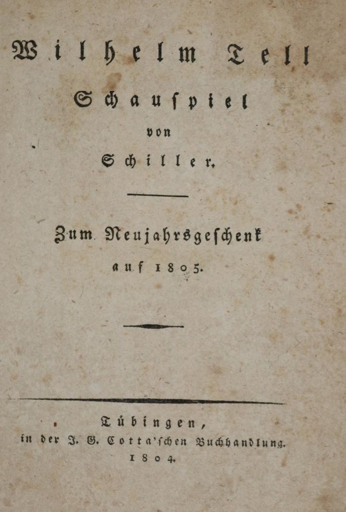 Große Abbildung Nr.1: 135-1475 Schiller,(F.)v.: (Literatur und illustrierte Bücher bis 19.Jahrhundert)