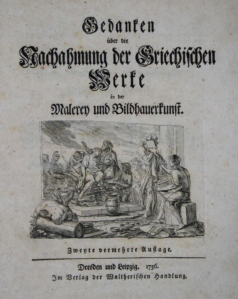 Große Abbildung Nr.1: 135-1507 Winckelmann, Joh. Joachim: (Literatur und illustrierte Bücher bis 19.Jahrhundert)