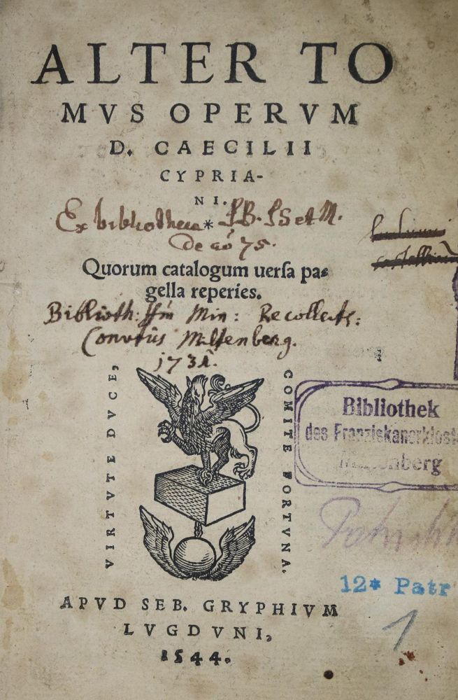 Große Abbildung Nr.1: 135-152 Cyprian von Karthago.: (Alte Drucke, Handschriften und Theologie)