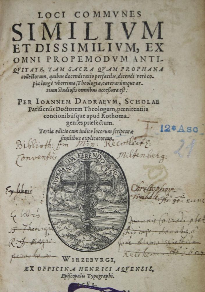 Große Abbildung Nr.1: 135-153 Dadraeus,J.: (Alte Drucke, Handschriften und Theologie)