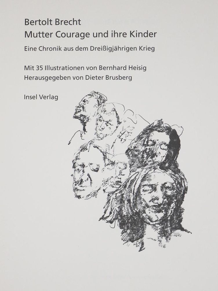 Große Abbildung Nr.1: 135-1530 Brecht,B.: (Literatur und illustrierte Bücher 20.Jahrhundert - Alte Literatur in modernen Ausgaben)