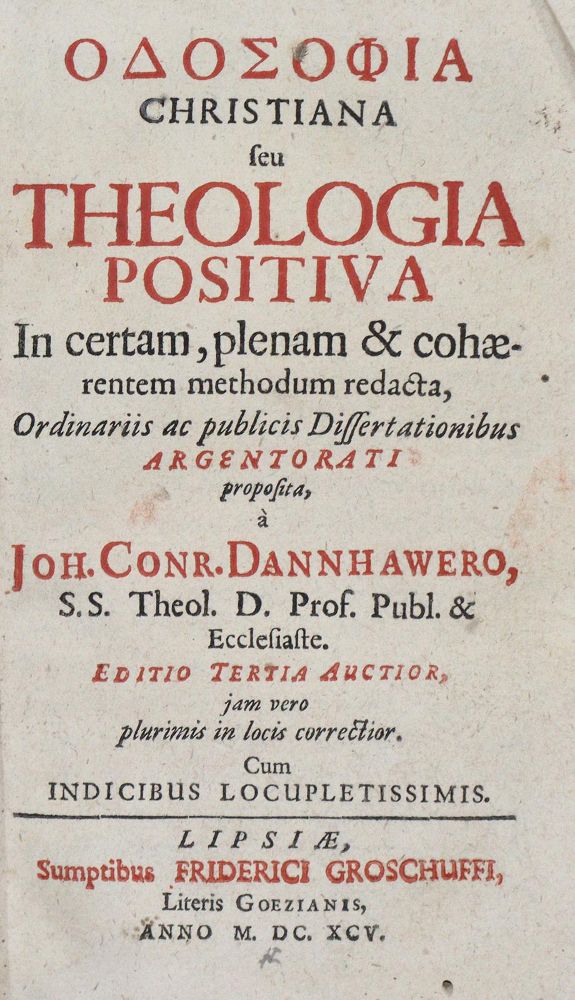 Große Abbildung Nr.1: 135-154 Dannhauer,J.C.: (Alte Drucke, Handschriften und Theologie)