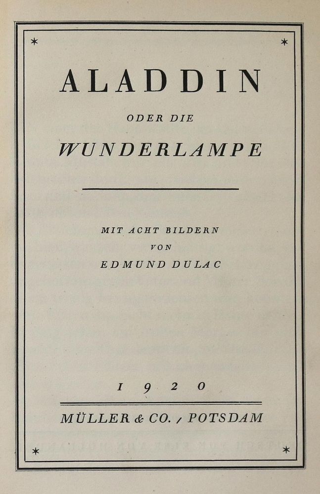 Große Abbildung Nr.2: 135-1547 Dulac,E.: (Literatur und illustrierte Bücher 20.Jahrhundert - Alte Literatur in modernen Ausgaben)