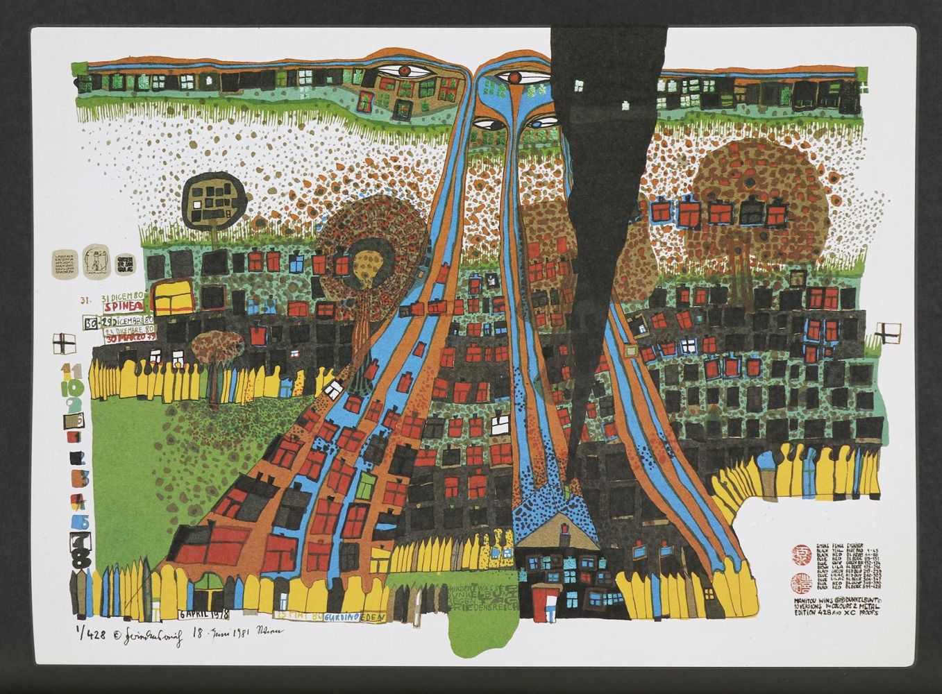 Große Abbildung Nr.1: 135-1579 Heilige Schrift, Die,: (Hundertwasser, Bibeln)