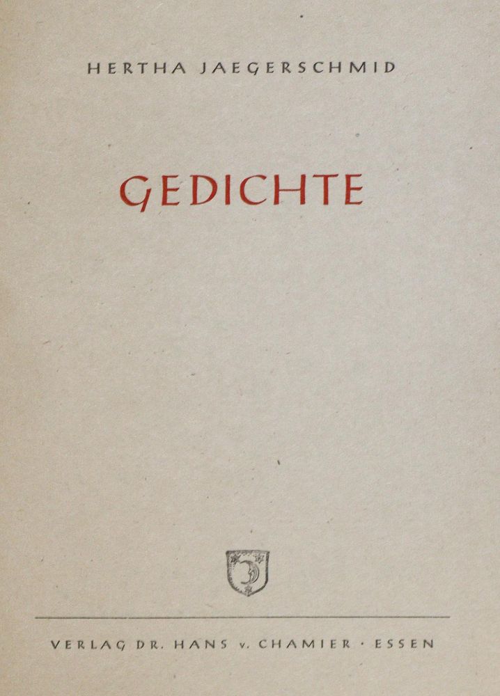 Große Abbildung Nr.2: 135-1583 Jaegerschmid,H.: (Literatur und illustrierte Bücher 20.Jahrhundert - Alte Literatur in modernen Ausgaben)