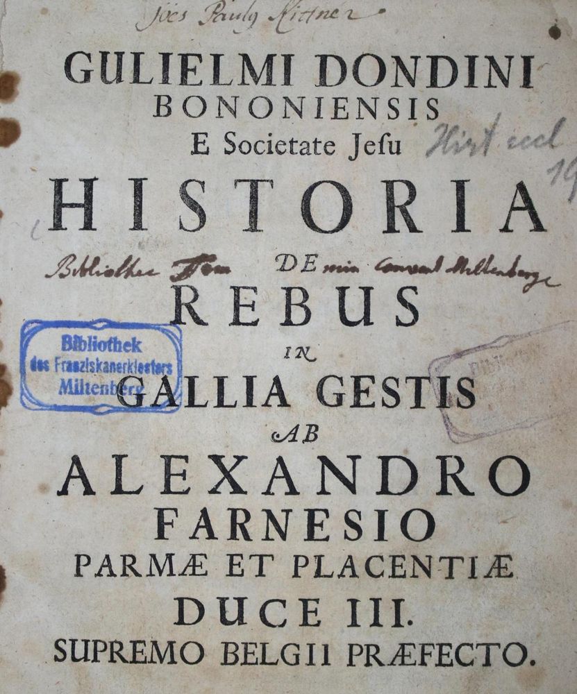 Große Abbildung Nr.1: 135-160 Dondini,G.: (Alte Drucke, Handschriften und Theologie)