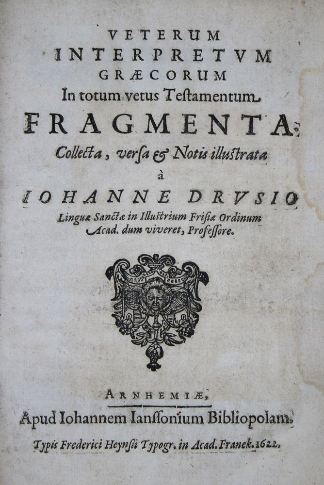 Große Abbildung Nr.1: 135-164 Drusius,J.: (Alte Drucke, Handschriften und Theologie)