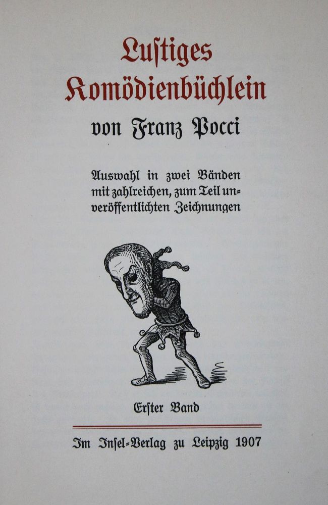 Große Abbildung Nr.1: 135-1642 Pocci,F.: (Literatur und illustrierte Bücher 20.Jahrhundert - Alte Literatur in modernen Ausgaben)