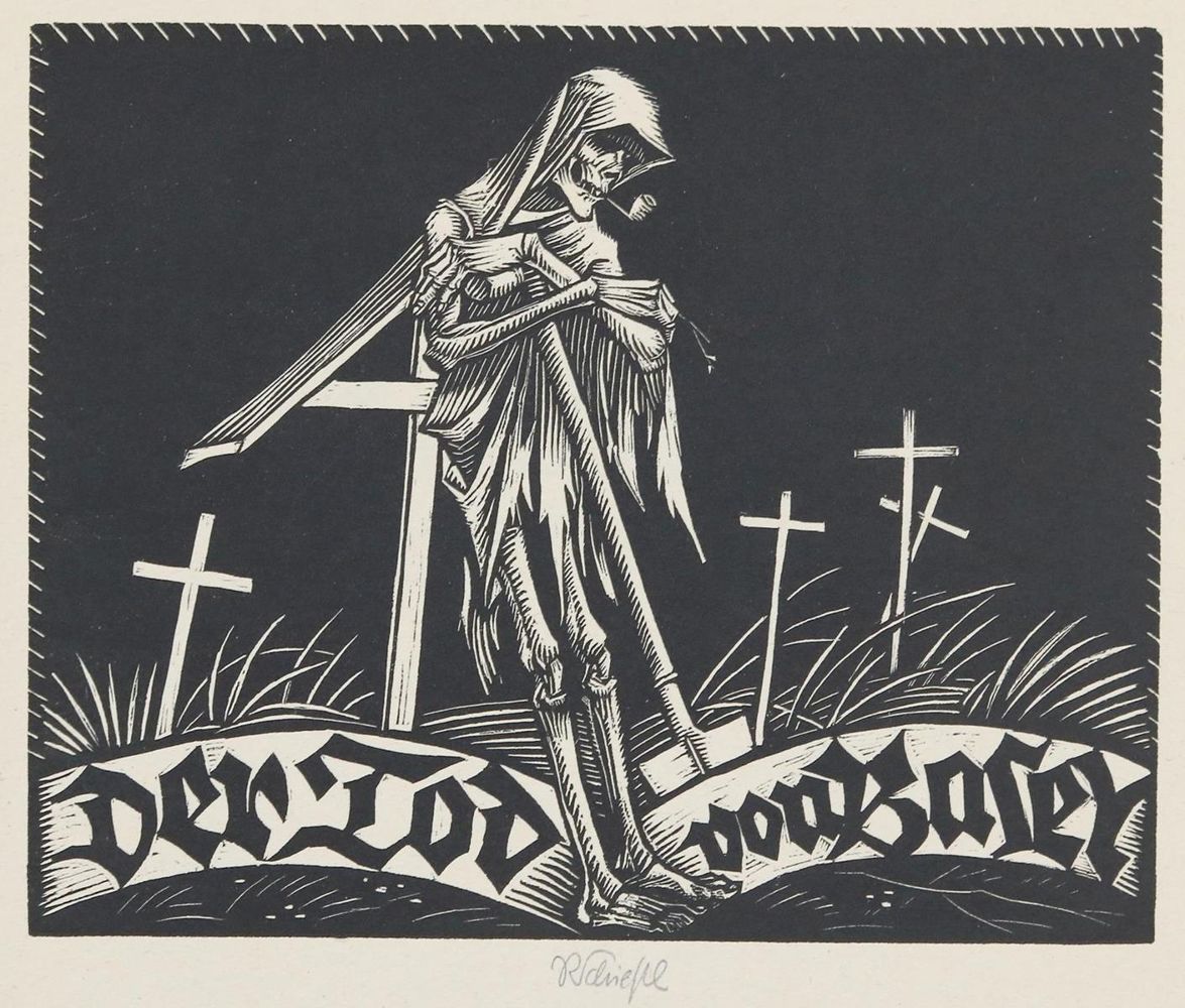 Große Abbildung Nr.1: 135-1673 Schiestl, R.: (Totentanz)